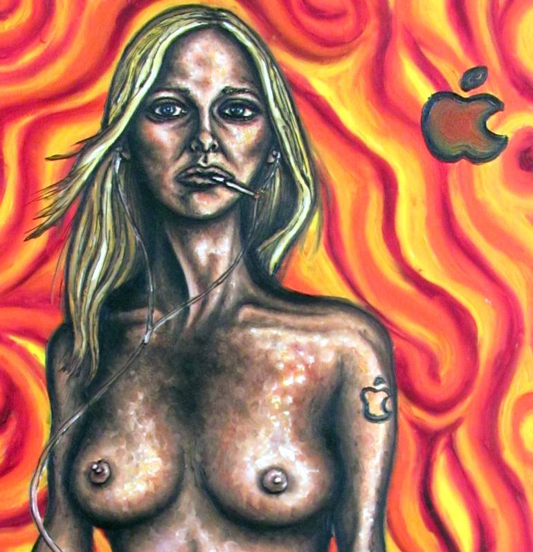 Original Figurative Nude Painting by Preston M Smith PMS