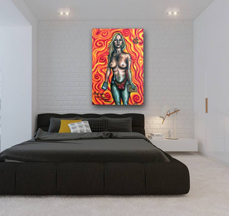 Original Figurative Nude Painting by Preston M Smith PMS