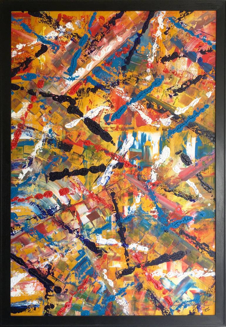 Original Abstract Painting by Preston M Smith PMS