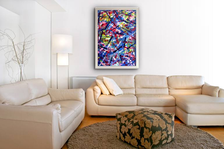 Original Abstract Painting by Preston M Smith PMS
