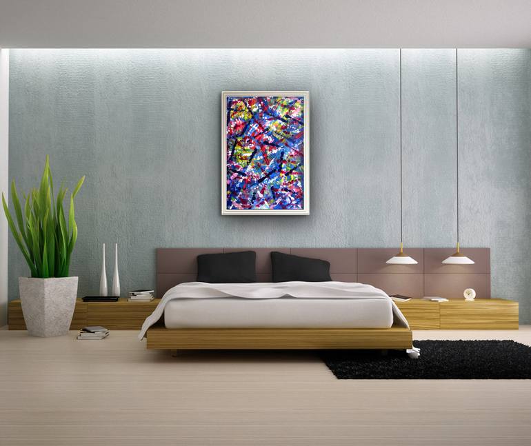 Original Abstract Painting by Preston M Smith PMS