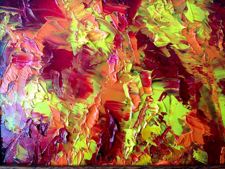 Original Abstract Expressionism Abstract Painting by Preston M Smith Pms
