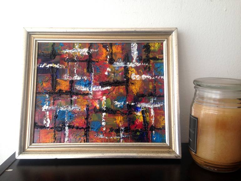 Original Abstract Expressionism Abstract Painting by Preston M Smith Pms