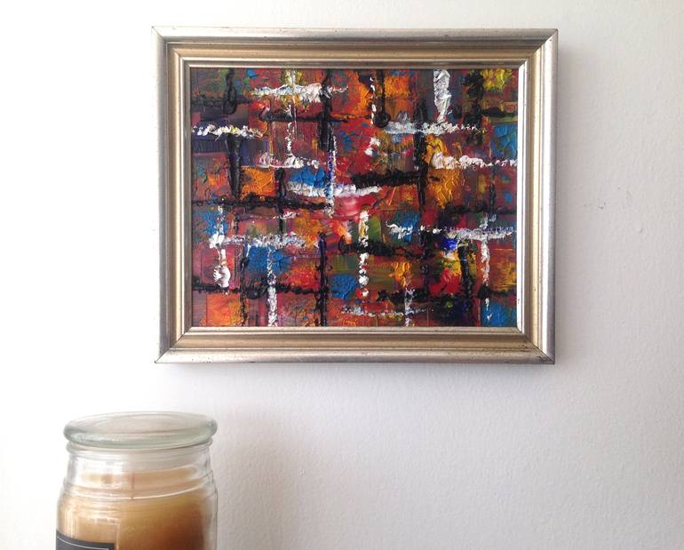 Original Abstract Expressionism Abstract Painting by Preston M Smith Pms