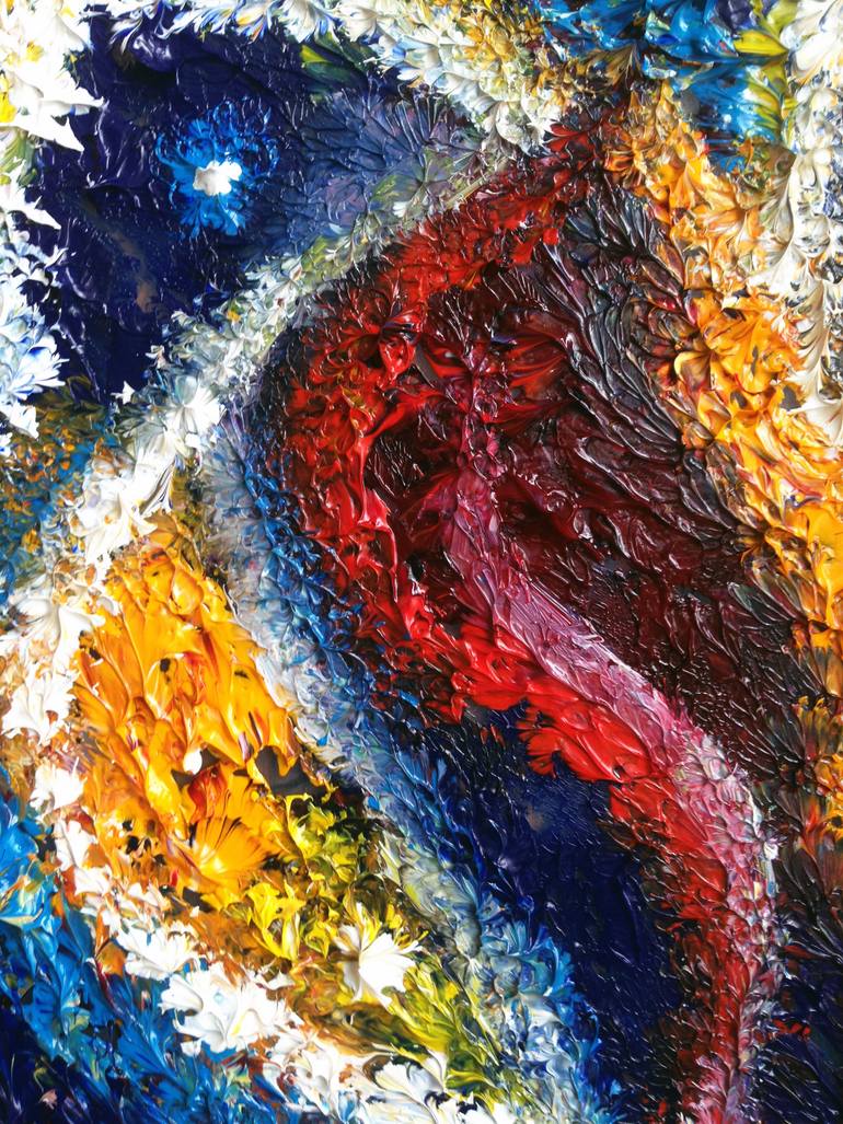 Original Abstract Water Painting by Preston M Smith Pms