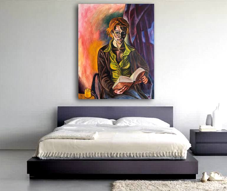 Original Fauvism People Painting by Preston M Smith Pms