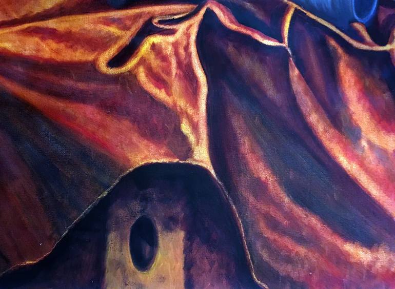 Original Abstract Still Life Painting by Preston M Smith Pms