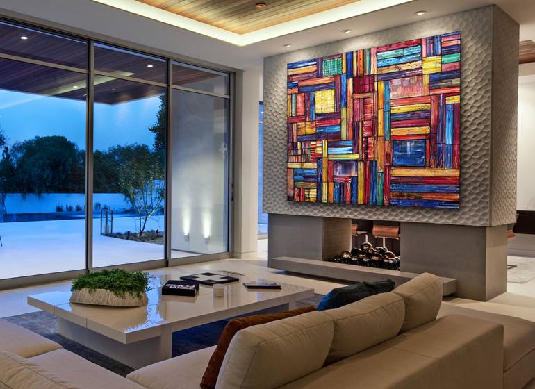 Original Abstract Expressionism Abstract Painting by Preston M Smith Pms