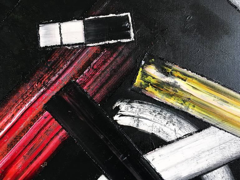 Original Abstract Expressionism Abstract Painting by Preston M Smith Pms