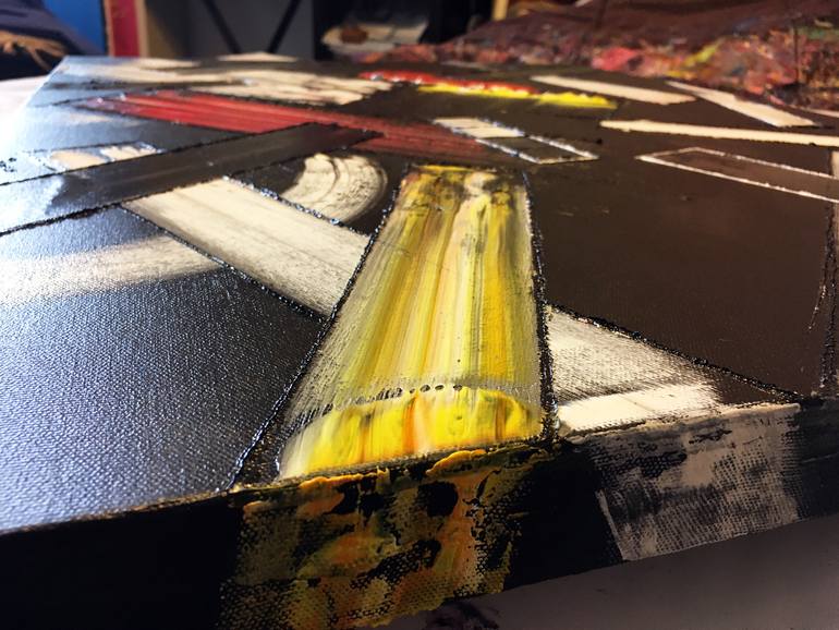 Original Abstract Expressionism Abstract Painting by Preston M Smith Pms