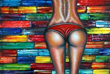 Original Abstract Erotic Paintings by Preston M Smith PMS