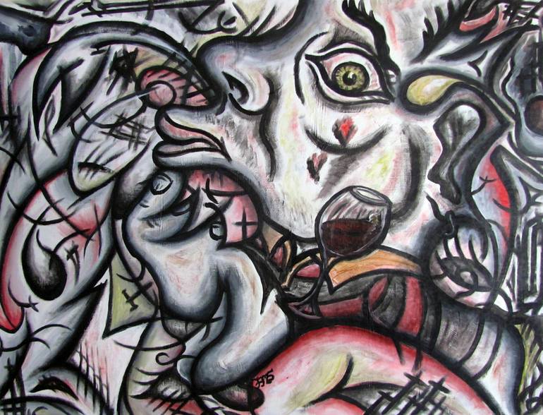 Print of Abstract Expressionism Abstract Paintings by Preston M Smith Pms