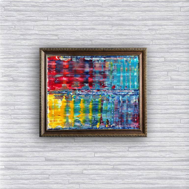 Original Abstract Expressionism Abstract Painting by Preston M Smith PMS