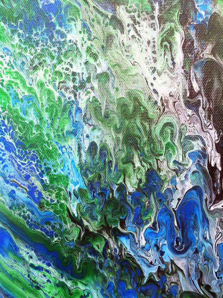 Original Abstract Expressionism Abstract Painting by Preston M Smith Pms