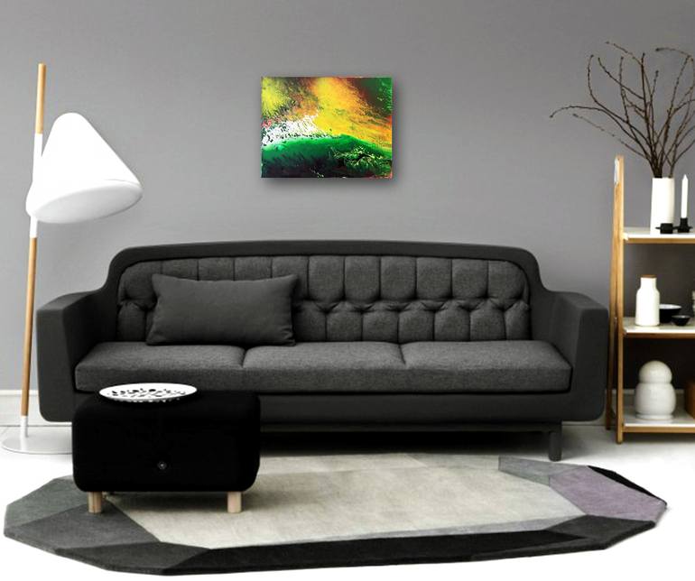 Original Abstract Expressionism Abstract Painting by Preston M Smith Pms