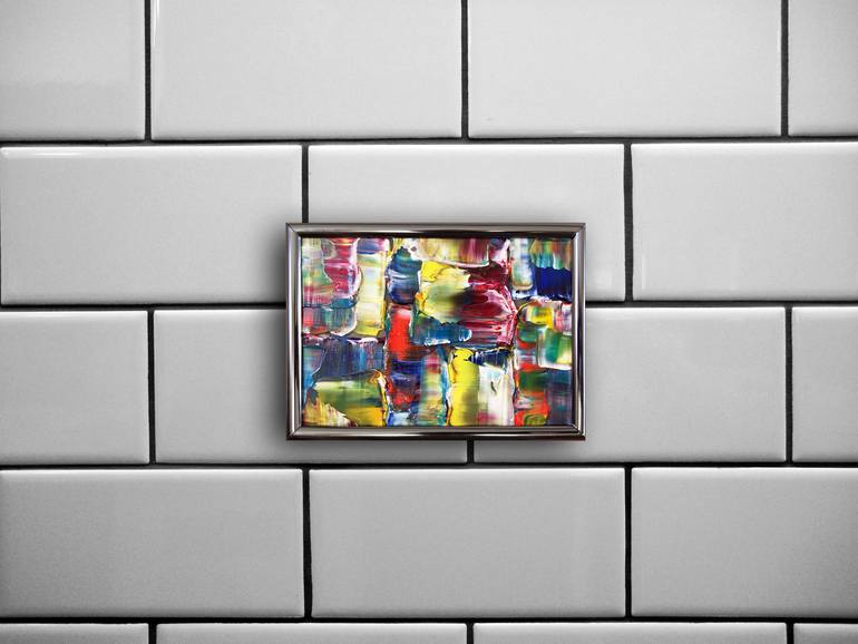 Original Abstract Expressionism Abstract Painting by Preston M Smith Pms