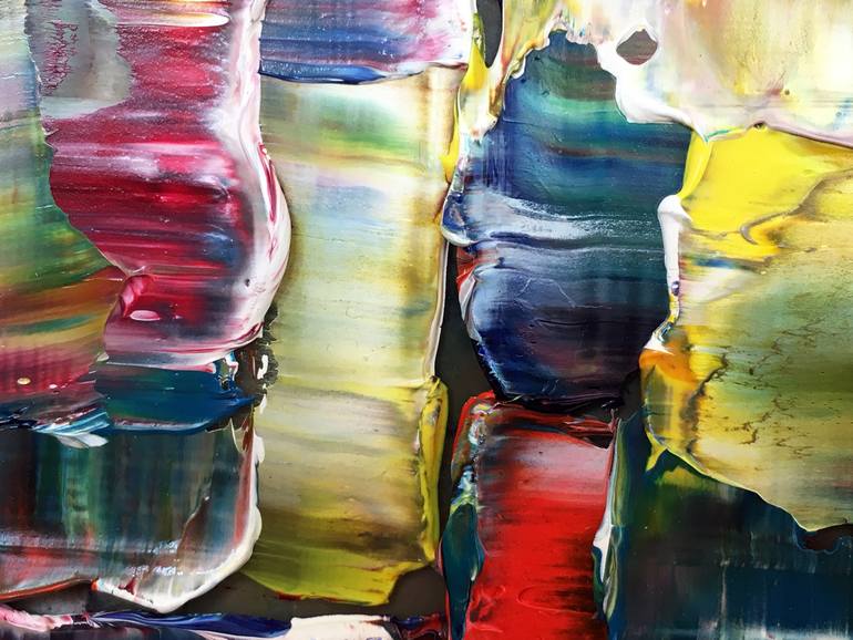 Original Abstract Expressionism Abstract Painting by Preston M Smith Pms