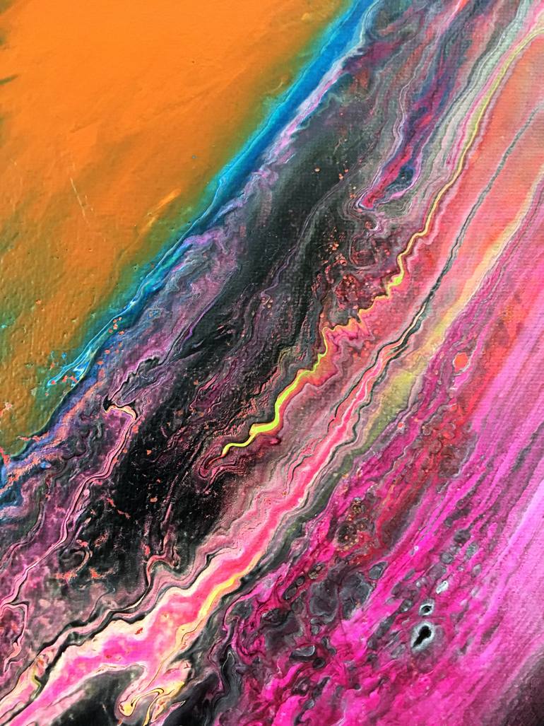 Original Abstract Expressionism Abstract Painting by Preston M Smith Pms