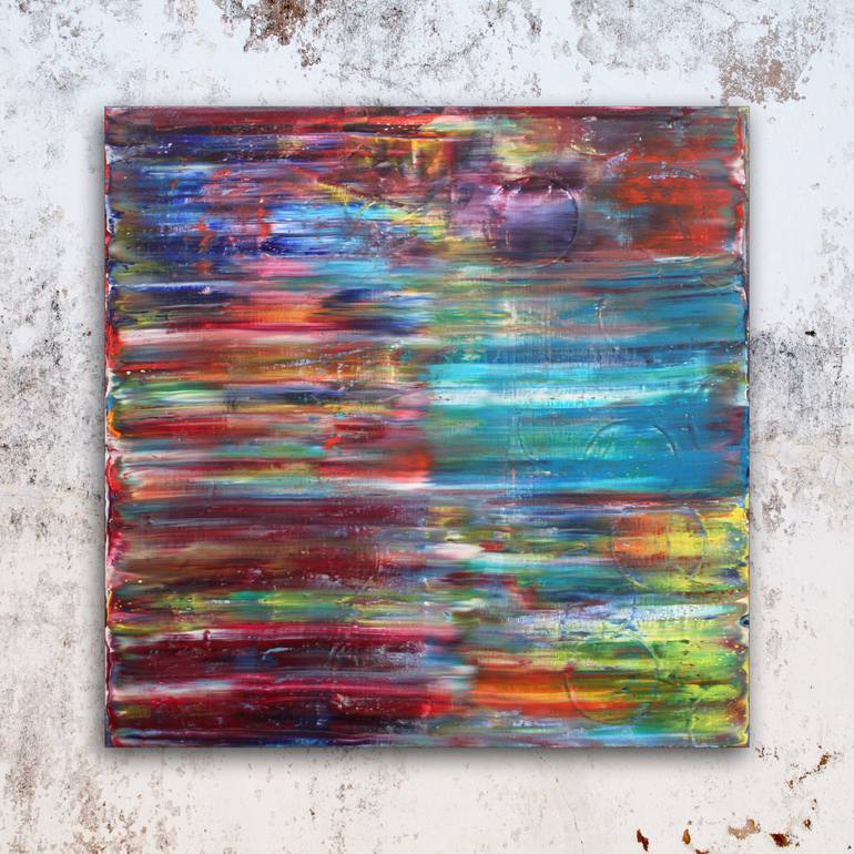 Original Abstract Expressionism Abstract Painting by Preston M Smith Pms