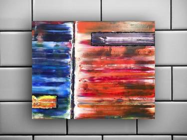 Original Abstract Expressionism Abstract Paintings by Preston M Smith PMS