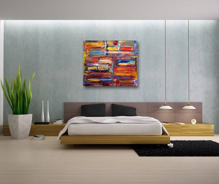 Original Abstract Painting by Preston M Smith PMS