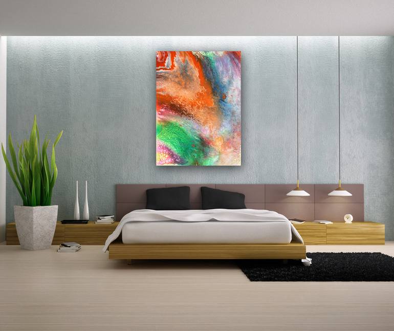 Original Abstract Expressionism Abstract Painting by Preston M Smith PMS