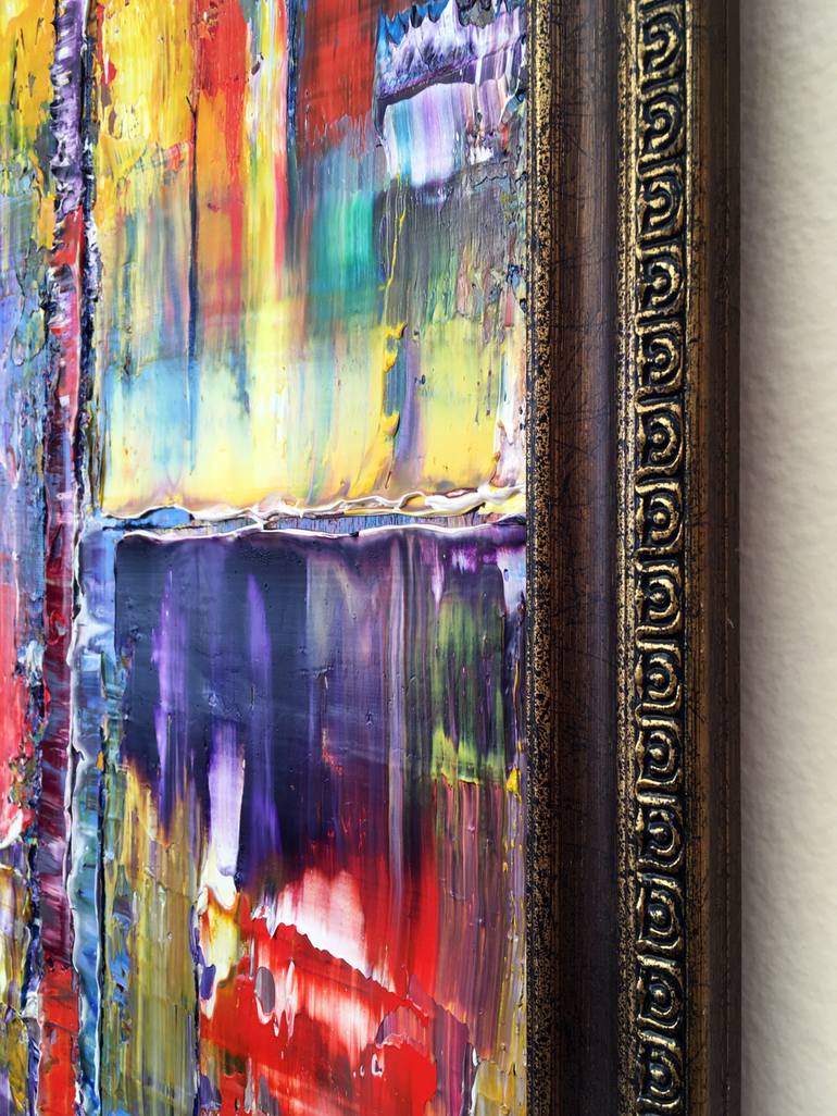 Original Abstract Expressionism Abstract Painting by Preston M Smith Pms