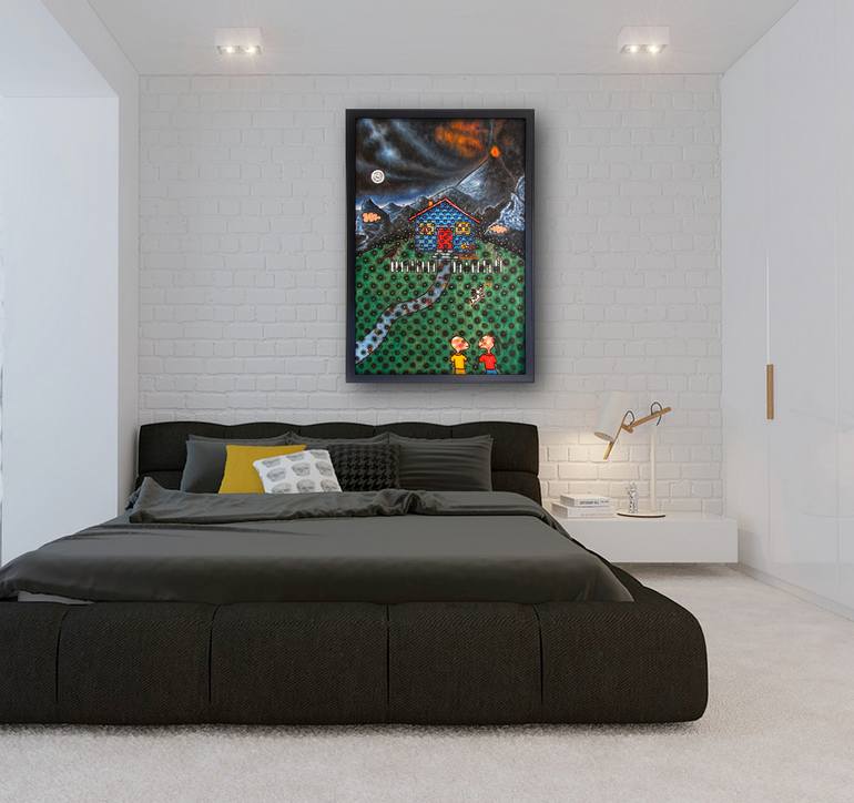 Original Figurative Cartoon Painting by Preston M Smith Pms
