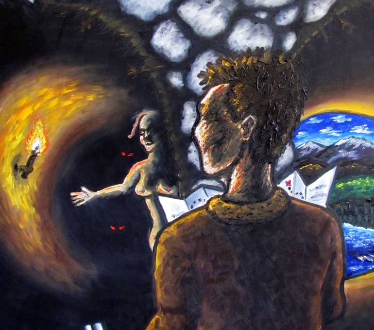 Original Figurative People Painting by Preston M Smith Pms