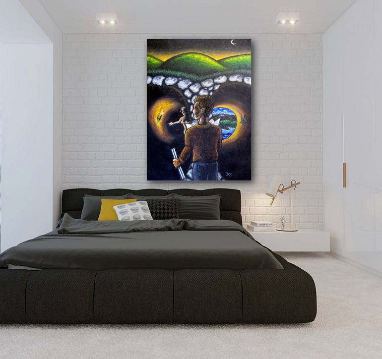 Original Figurative People Painting by Preston M Smith Pms