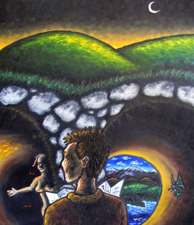 Original Figurative People Painting by Preston M Smith Pms