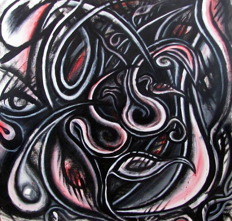 Original erotica Abstract Painting by Preston M Smith PMS