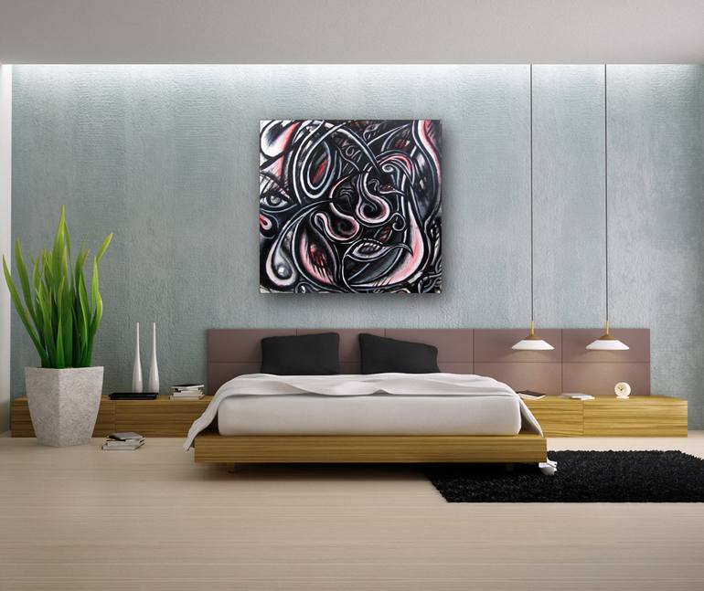 Original erotica Abstract Painting by Preston M Smith PMS