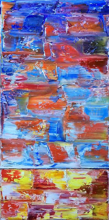 Original Abstract Expressionism Abstract Paintings by Preston M Smith PMS