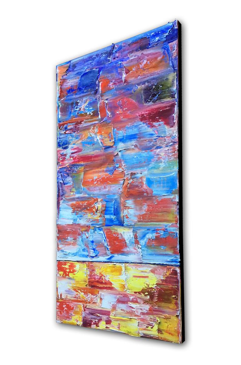 Original Abstract Expressionism Abstract Painting by Preston M Smith PMS