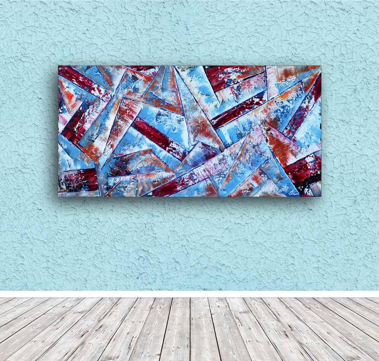 Original Abstract Expressionism Abstract Painting by Preston M Smith PMS