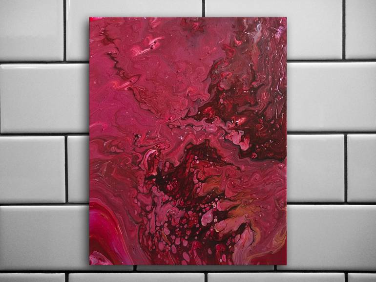 Original Abstract Expressionism Abstract Painting by Preston M Smith PMS