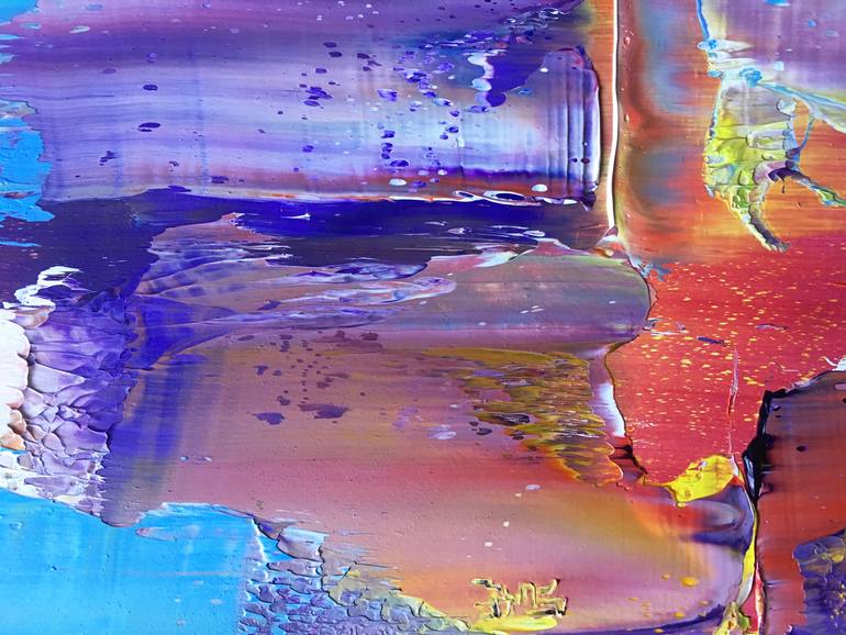 Original Abstract Expressionism Abstract Painting by Preston M Smith Pms