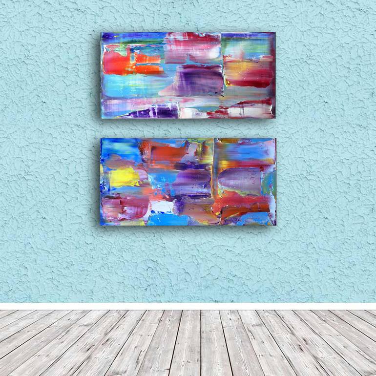 Original Abstract Expressionism Abstract Painting by Preston M Smith Pms