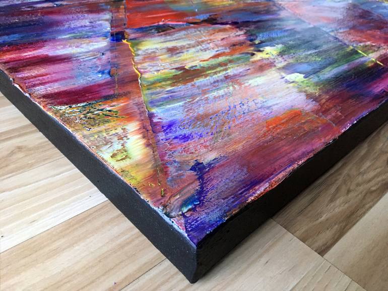 Original Abstract Expressionism Abstract Painting by Preston M Smith Pms