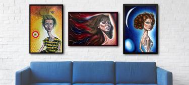 Original Women Paintings by Preston M Smith PMS