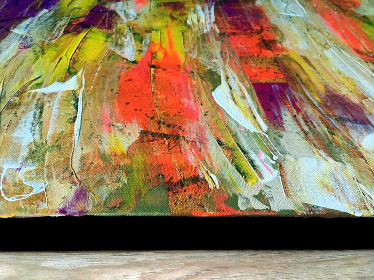 Original Abstract Expressionism Abstract Painting by Preston M Smith PMS