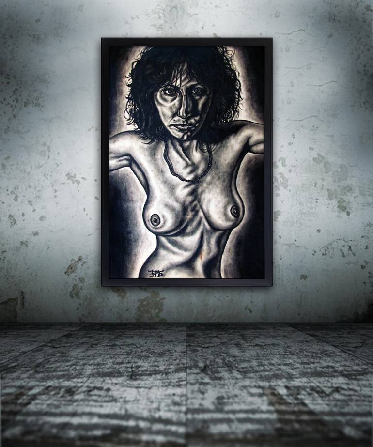 Original Pop Art Nude Painting by Preston M Smith PMS