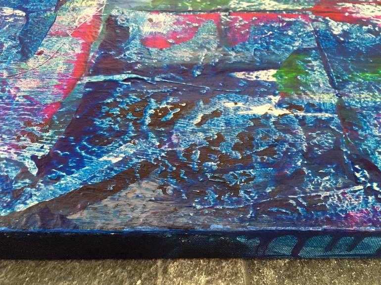 Original Abstract Expressionism Abstract Painting by Preston M Smith PMS