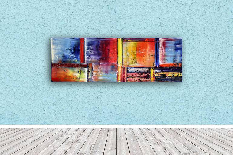 Original Fine Art Abstract Painting by Preston M Smith PMS