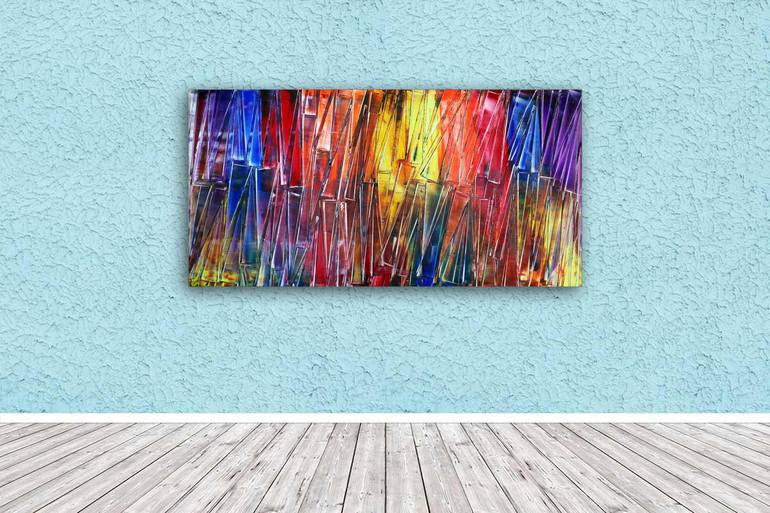 Original Fine Art Abstract Painting by Preston M Smith PMS