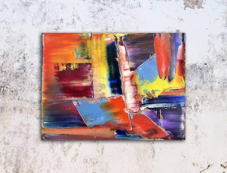 Original Fine Art Abstract Painting by Preston M Smith PMS