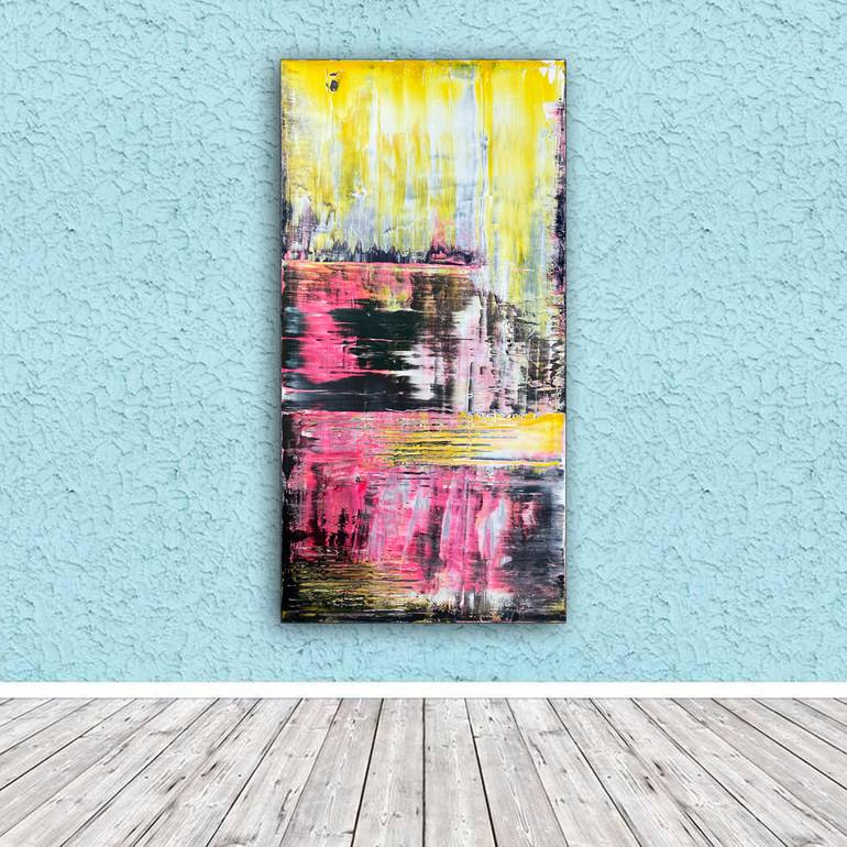 Original Abstract Expressionism Abstract Painting by Preston M Smith PMS