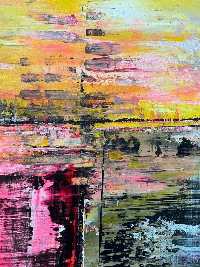 Original Abstract Expressionism Abstract Painting by Preston M Smith Pms