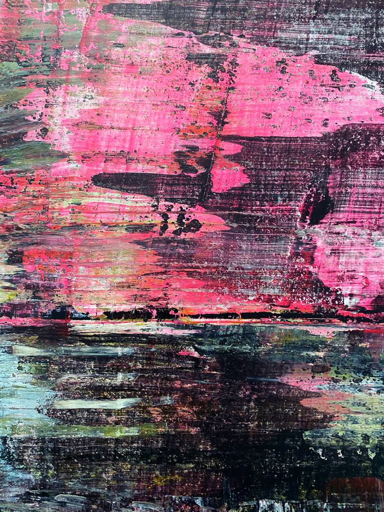 Original Abstract Expressionism Abstract Painting by Preston M Smith Pms